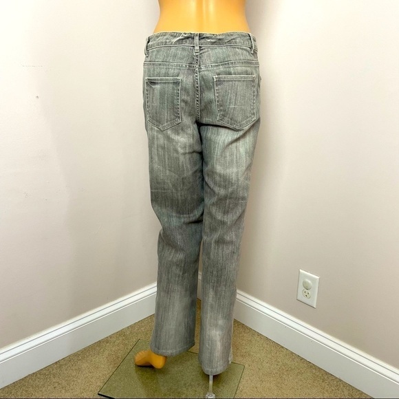 Elie Tahari Gray Straight Leg Jeans – Size 4 - Picture 4 of 11